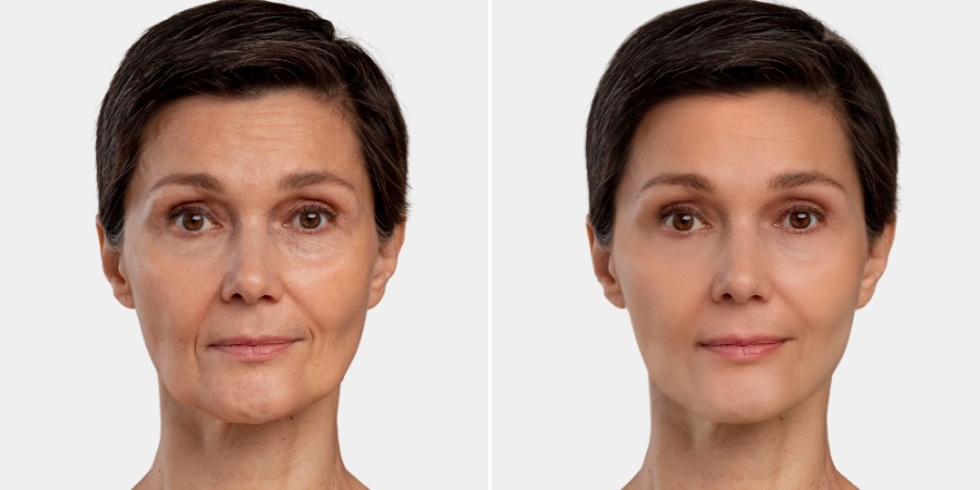 Resultados visibles antes y después del tratamiento Cóctel Mónaco en Eternia Derma Center